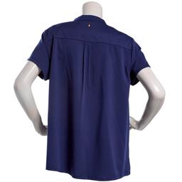 Womens Grey''s Anatomy Short Sleeve Banded Collar Scrub Top