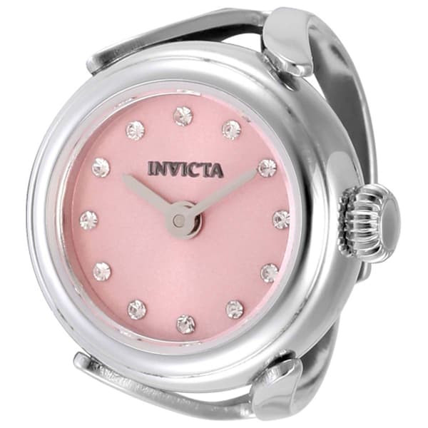 Womens Invicta Angel Pink Dial Mini Ring Quartz Watch - 49072 - image 