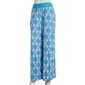 Plus Size Muk Luks Cloud Knit Argyle Palm Wide Leg Pajama Pants - image 2