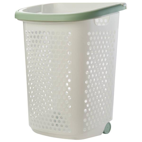 2 Bushel Laundry Hamper on Wheels - image 