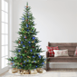 Puleo International 7.5ft Pre-Lit LED Mountain Fir Christmas Tree - image 2