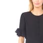 Womens Cece Short Flounce Sleeve Button Down Blouse - image 3