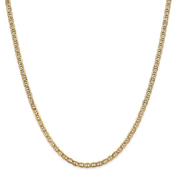 Gold Classics&#8482; 3.20mm. Semi-Solid Anchor Chain Bracelet