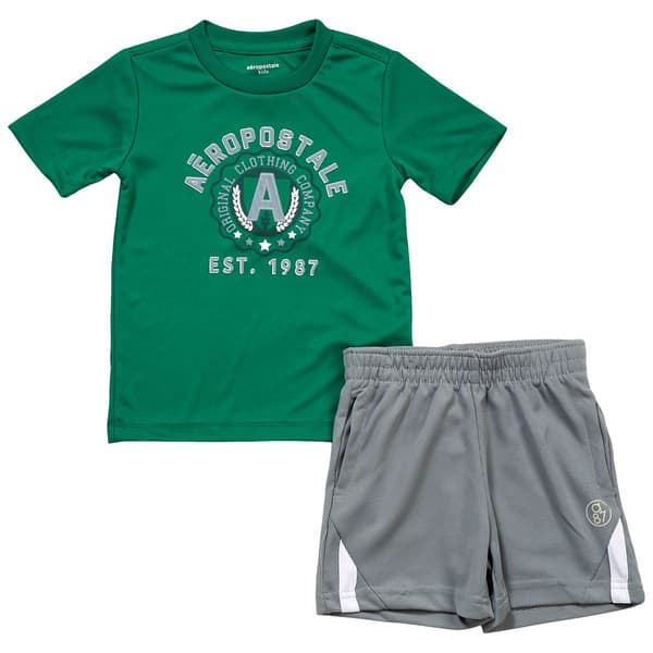 Toddler Boy Aeropostale Tee And Shorts Set - Lush Meadow - image 