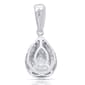 Nova Star® 1/2ctw. Lab Grown Diamond Pear Pendant w/ Chain - image 2