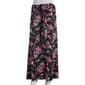 Plus Size NY Collection Pull On Tie Waist Skirt - Black/Mauve - image 1
