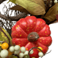 Northlight 24in. Pumpkin, Foliage, & Pinecone Fall Harvest Wreath - image 4