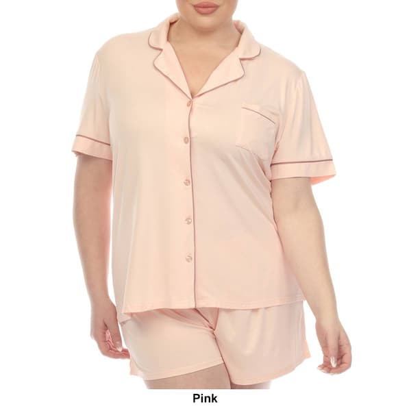 Plus Size Short Sleeve Bamboo Pajama Set