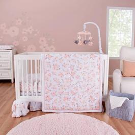 Trend Lab&#174; 3pc. Reversible Floral Crib Bedding Set