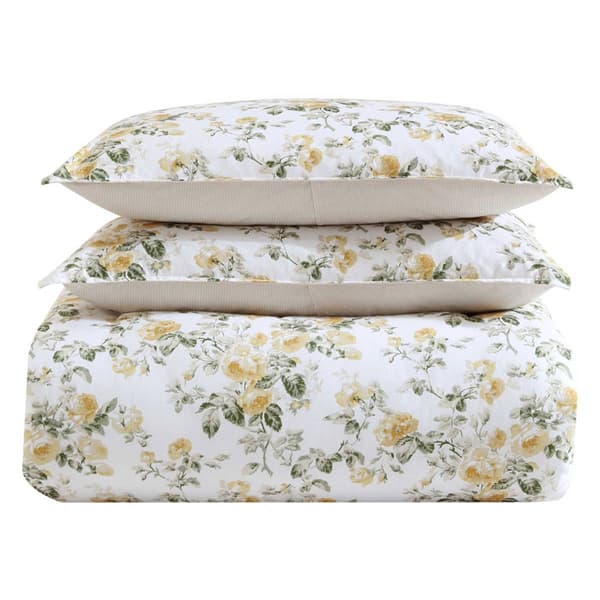 Laura Ashley Roses Cotton Comforter Set