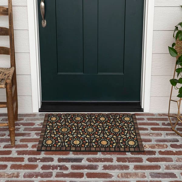 Mohawk Home Entranced Geometric Mosaic Rectangle Doormat
