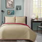 University 3pc. Solid Reversible Quilt Set - image 3