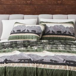 FreshFolds Salt Creek 3pc. Reversible Mountainscape Quilt Set
