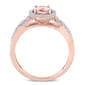 Gemstones Classics™ 14kt. Rose Gold Morganite Halo Twist Ring - image 3