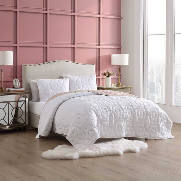 Betsey Johnson Rainbow Stitch Quilt Set