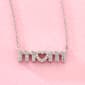 Gemstone Classics(tm) Lab Grown White Sapphire Mom Necklace - image 1