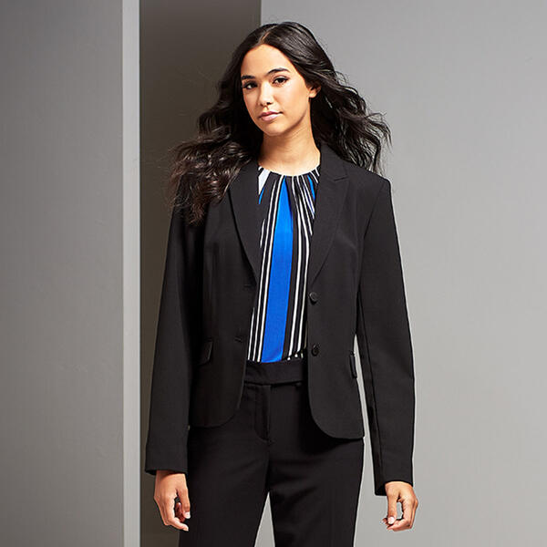 Womens Calvin Klein Two Button Short Two Button Blazer - image 
