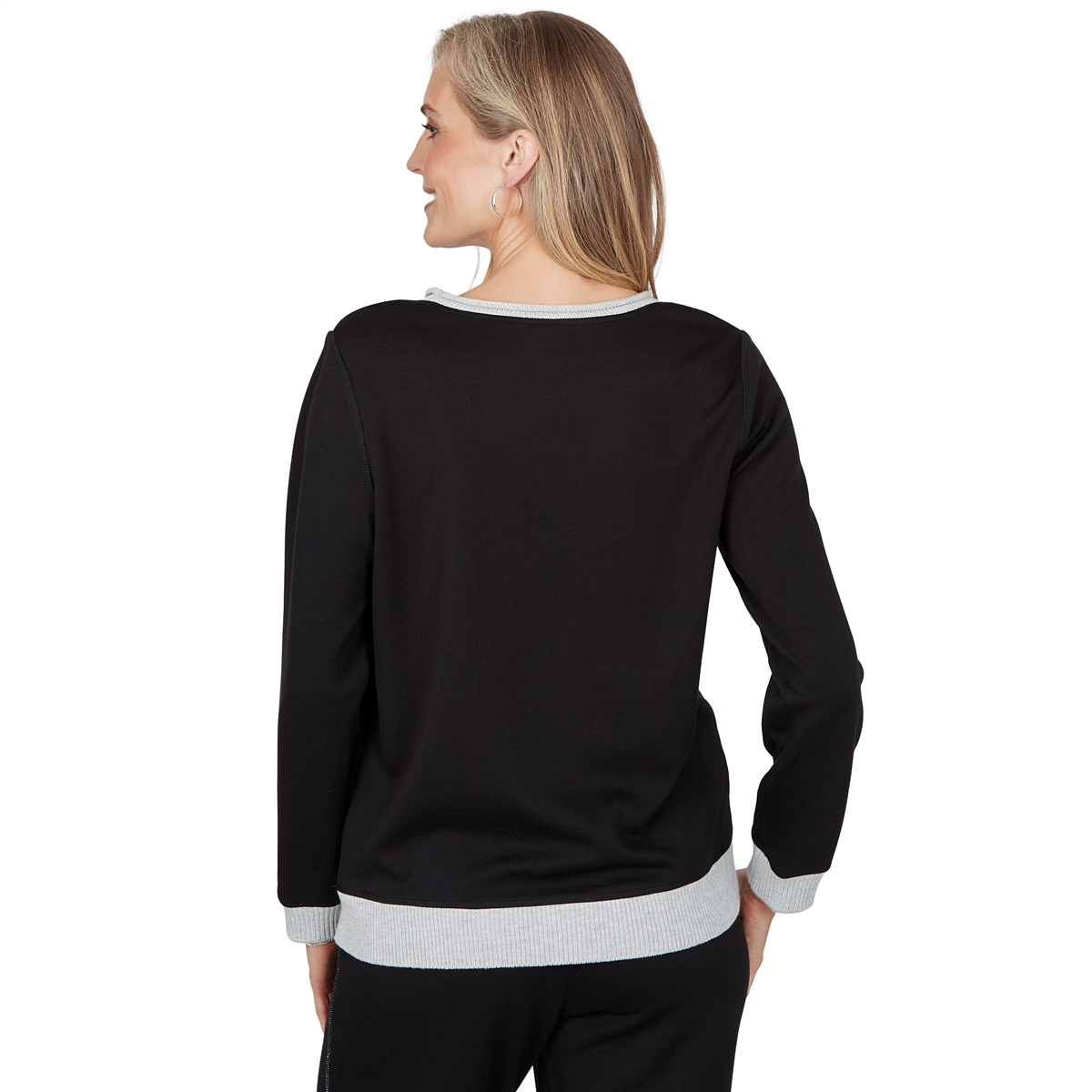 Womens Alfred Dunner Weekend Warrior Color Block Sweater