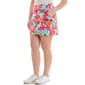 Womens Zac & Rachel Pull On Print Millennium Skort-Beet/Orange - image 2
