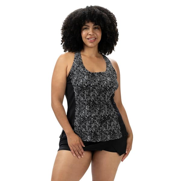 Womens Dolfin(R) Aquashape Breeze Twist Back Tankini Swim Top - image 