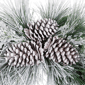 Northlight 26in. Snowy Needle Pine & Pinecone Christmas Wreath - image 6