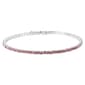 Athra Fine Silver Plated & Light Pink Crystal Coil Bracelet - image 1
