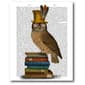 Courtside Market Owl On Books Canvas Wall Art - image 1