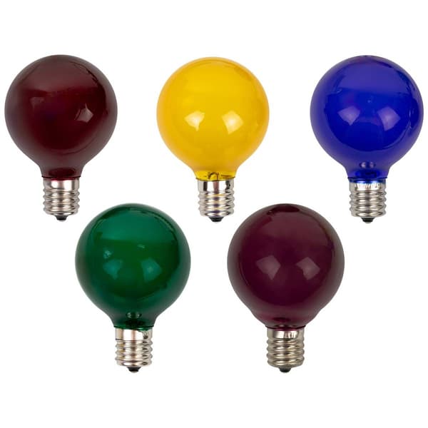 Northlight Seasonal 10ct. Multicolor G50 Globe Replacement Bulbs
