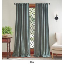 Martha Stewart Naples Chenille Back Tab Panel Curtain