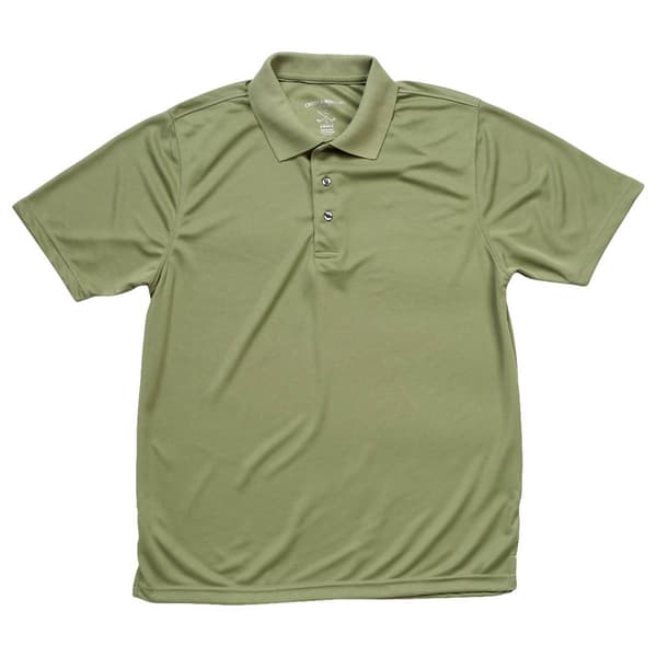 Mens Cross & Winsor&#174; Solid Rice Stitch Golf Polo