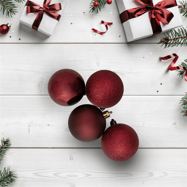 Northlight 12ct. Shatterproof 4-Finish Christmas Ball Ornaments