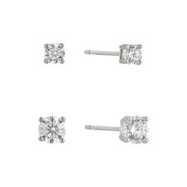 Sunstone 2pc. Sterling Silver Round Stud Earring Set