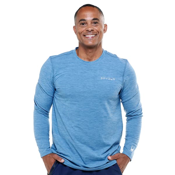 Mens Spyder Soft Long Sleeve Jersey Tee