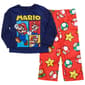 Boys (4-10) Nintendo Mario 2pc. Long Sleeve Jersey Pajama Set - image 1