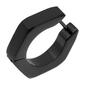 Mens Lynx Stainless Steel Black Ion Plating Stud Hoop Earring - image 3