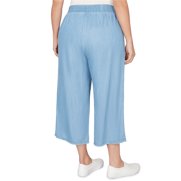 Plus Size Alfred Dunner Beachcomber Wide Leg Patch Pocket Pants