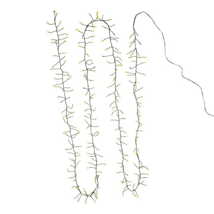 Kurt Adler 240-Light Twinkle Cool White LED Cluster Garland