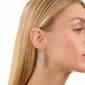 Athra Fine Silver Plated Crystal Clover Drop Earrings - image 3