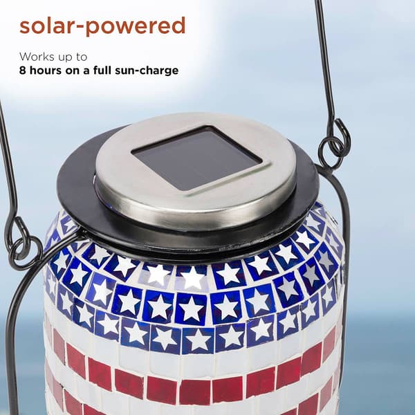 Alpine Solar Patriotic LED Lantern