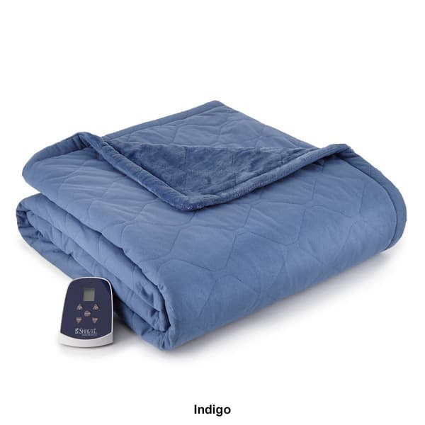 Micro Flannel&#174; Reverse to Ultra Velvet&#174; Heated Throw