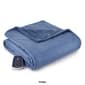 Micro Flannel&#174; Reverse to Ultra Velvet&#174; Heated Throw - image 3