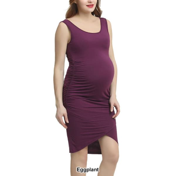 Womens Glow & Grow&#174; Tulip Hem Maternity Midi Dress