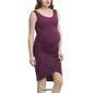 Womens Glow & Grow&#174; Tulip Hem Maternity Midi Dress - image 3