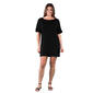 Plus Size 24/7 Comfort Apparel Short Sleeve Shift Dress - image 1