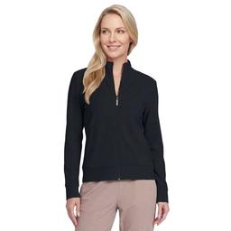 Womens Skechers GO LUXE Rib(tm) Solid Zip Front Jacket