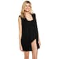 Womens J Valdi Bondi Sleeveless Solid Zip Hoodie Cover Up - image 4