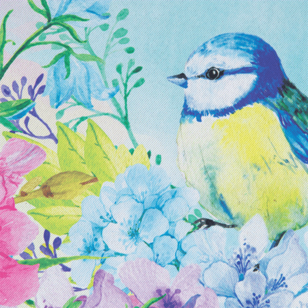 Northlight Blue & Purple Welcome Bird Outdoor Garden Flag