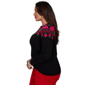 Plus Size Ruby Rd. Mysterious Romance Fair Isle Rose Sweater - image 4