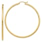 Gold Classics(tm) 14kt. Gold Diamond Cut 55mm Hoop Earrings - image 1