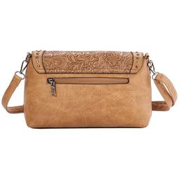 Sam & Hadley Tooled East/West Flap Crossbody